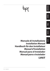 Bpt YVCL301 Manual Para El Instalador