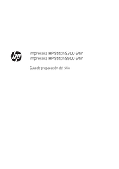 HP Stitch S500 64in Guía De Preparación Del Sitio