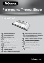 Fellowes Helios 60 Instrucciones