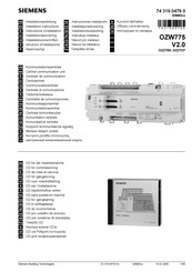 Siemens OZZ7CF Instrucciones Instalación