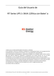 Keatec Energy RT Series UPS 3kVA Guia Del Usuario