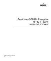 Fujitsu SPARC Enterprise T5220 Notas Del Producto