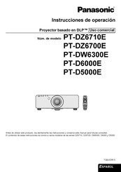 Panasonic PT-D5000E Instrucciones De Operación