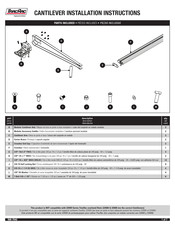 TracRac CANTILEVER Instrucciones De Instalación