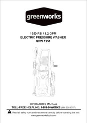 GreenWorks GPW 1951 Manual Del Operador