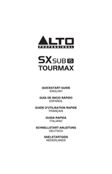 Alto Professional TOURMAX SX SUB 15 Guia De Inicio Rapido