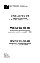 Federal Signal 253-012-048 Instrucciones De Instalación Para