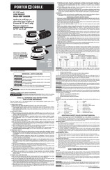 Porter Cable 390 Manual De Instrucciones