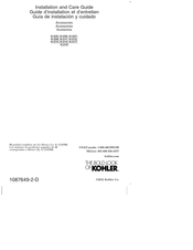 Kohler K-211 Guía De Instalación Y Cuidado