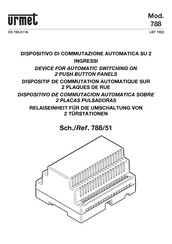 Urmet 788 Manual Del Usuario