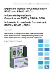 WEG ECO1 RS485 Guía De Instalación, Configuración Y Operación
