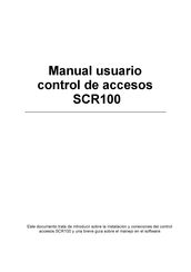 ZKTeco SCR100 Manual Usuario