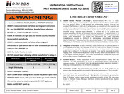 HORIZON CQT36650 Instrucciones De Instalación