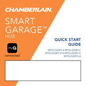 Chamberlain SMART GARAGE MYQ-G0301-E Guía De Inicio Rápida