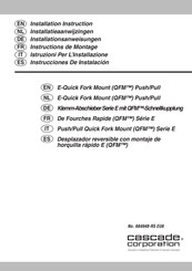 Cascade QFM E Serie Instrucciones De Instalación