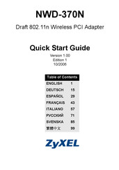 Zyxel NWD-370N Guia De Inicio Rapido