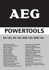 AEG BSB 14G Manual Original