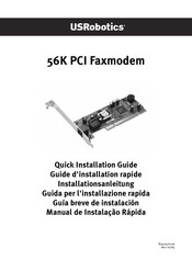 USRobotics 56K PCI Faxmodem Guía Breve De Instalación