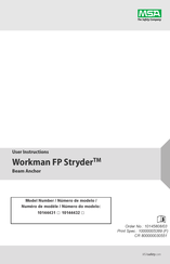 MSA WORKMAN FP STRYDER 10144431 Instrucciones Para El Usuario