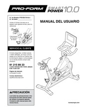 Pro-Form SMART POWER 10.0 Manual Del Usuario