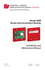 Federal Signal SSM Instrucciones De Instalación