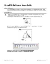 National Instruments myDAQ Guía De Seguridad Y Uso