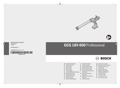 Bosch GCG 18V-600 Professional Manual Original