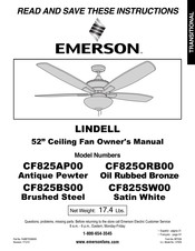 Emerson CF825AP00 Manual Del Usuario