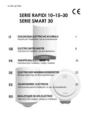 Giona Holding RAPIDI 30 Serie Instrucciones Para La Instalación, El Uso, La Manutención