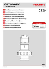 Scame OPTIMA-EX 32A Instalación Uso Y Mantenimiento