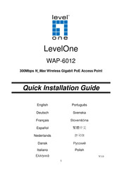 LevelOne WAP-6012 Guía De Instalación Rápida