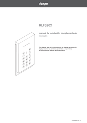 hager RLF620X Manual De Instalación Complementario