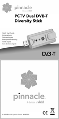 Pinnacle PCTV Dual DVB-T Diversity Stick Guia De Inicio Rapido