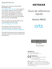 Netgear orbi RBR20 Guía De Referencia Rápida