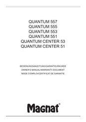Magnat QUANTUM 557 Manual De Instrucciones