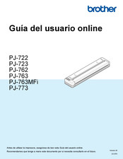 Brother PocketJet PJ-773 Guía Del Usario