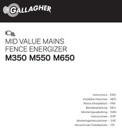 Gallagher M550 Manual De Instrucciones
