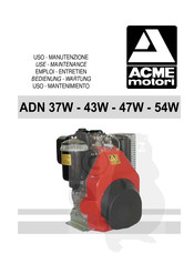 ACME motori ADN 43W Uso-Mantenimiento