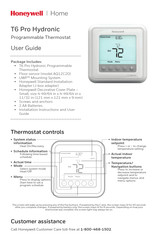 Honeywell Home T6 Pro Hydronic Guia Del Usuario