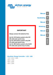 Victron energy BlueSolar 45V/10A Manual De Instrucciones