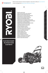 Ryobi RLM18X41H240F Traducción De Las Instrucciones Originales