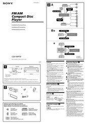 Sony CDX-MP70 Instalación / Conexiones