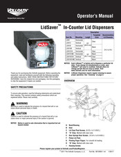 Vollrath LidSaver LS01S18 Manual Del Operador