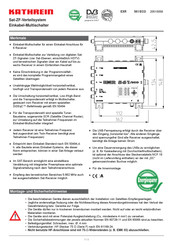 Kathrein Sat-ZF Manual Del Usuario