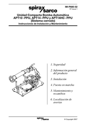 Spirax Sarco APT10 - PPU Instrucciones De Instalación Y Mantenimiento