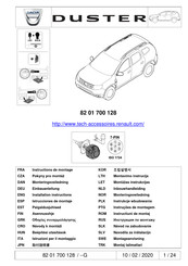 Dacia 82 01 700 128 Instrucciones De Montaje