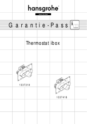 Hansgrohe 1337318 Manual Del Usuario