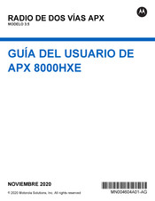 Motorola Solutions APX 8000HXE Guia Del Usuario