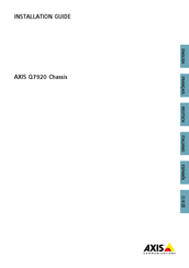 Axis Q7920 Guia De Instalacion