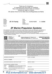 ZF Marine Family 311 Manual Del Usuario